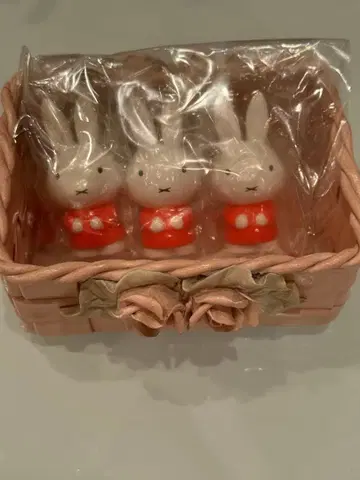 미사용 새상품 미피 피규어 키링 3개 세트