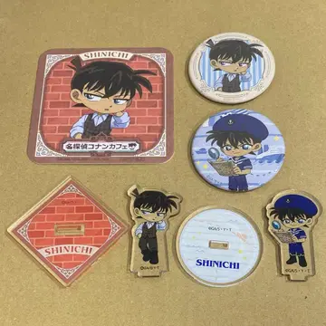 코난 카페 쿠도 신이치 마린 레트로 캔뱃지 미니 아크릴 스탠드 아크스타