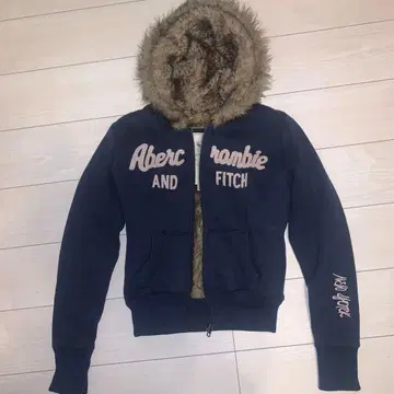 L 사이즈 Abercrombie&Fitch 퍼 더블 지퍼 후드티