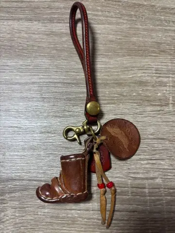 가죽 엔지니어 부츠 키링