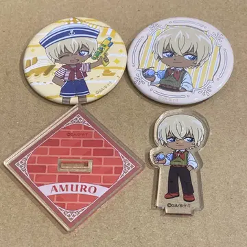 코난 카페 아무로 토오루 마린 레트로 캔뱃지 미니 아크릴 스탠드