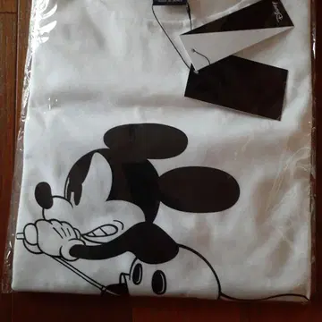 4 NUMBER (N)INE 미키마우스 T셔츠 화이트 사이즈 4