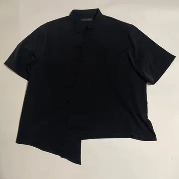 NOT CONVENTIONAL 차이나 카푸치노 셔츠 비대칭