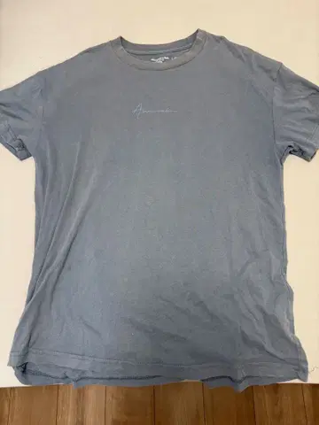 Abercrombie & Fitch 블루 그레이 T셔츠 L