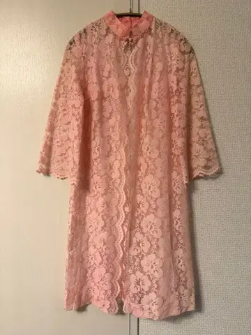 빈티지 꽃무늬 레이스 가운 가디건