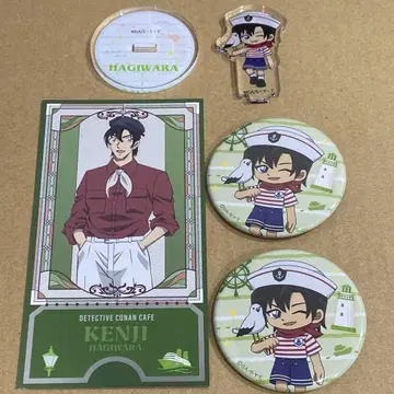 코난 카페 하기와라 켄지 마린 캔뱃지 미니 아크릴 스탠드 특전