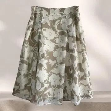 [세니논] Se ninon 빅 패턴 플라워 프린트 플레어 스커트 1
