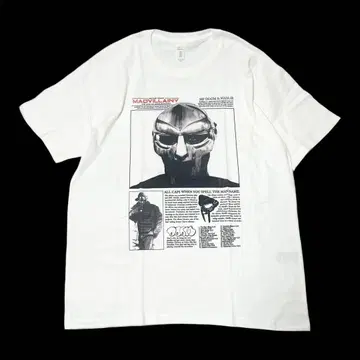 MF DOOM MADVILLAIN 티셔츠 힙합 madlib 화이트 컬러