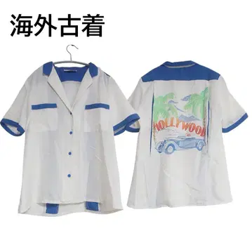 빈티지 TICKETS CALIFORNIA 볼링 셔츠