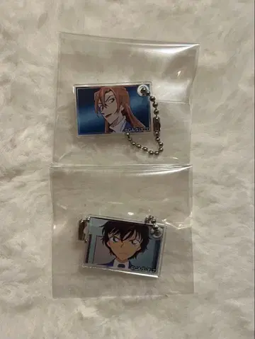 명탐정 코난 커스텀 아크릴 키링 하기와라 치즈루, 양세라 세트