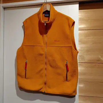 파타고니아 플리스 베스트 오렌지 L