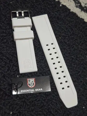Luminox 화이트 고무 벨트