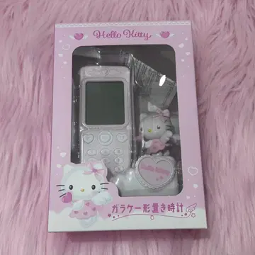 산리오 폴더폰 모양 탁상시계 헬로키티 엔젤 키티