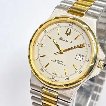 BULOVA 2000년제 남성용 손목시계 새상품 배터리 콤비 144