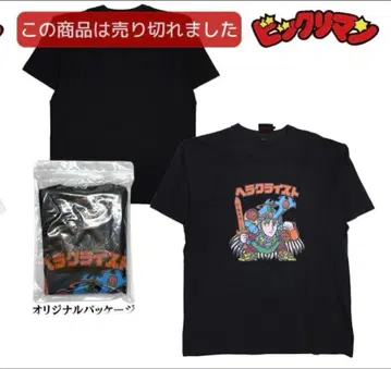 빅쿠리맨 T셔츠 40주년 헤라클라이스트/씰 TEE 블랙 L