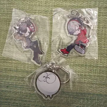 Crazy Raccoon 아크릴 키링 3개 세트