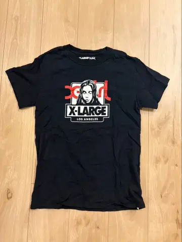 X-LARGE, X-girl 콜라보 그래픽 T셔츠 블랙