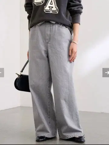 FRAMeWORK 블리치 데님 이지 팬츠