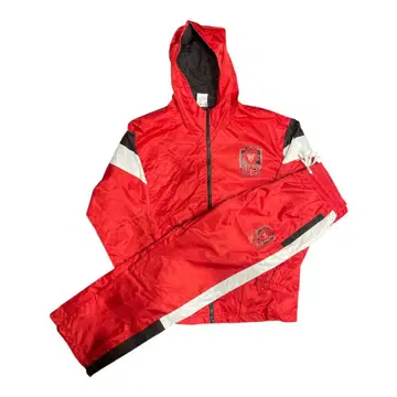 코무돗토 버드독 운동회 강아지 군 윈드브레이커 셋업 M 빨간색