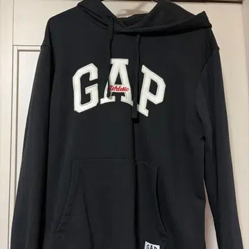 GAP 블랙 후드 부착 후드티 S 레어