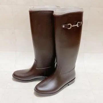 DIANA 새상품 다크 브라운 레인부츠 M 사이즈 23cm 23.5cm