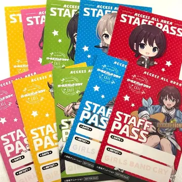 걸즈 밴드 클라이 and GALLERY 구매 특전 스태프 패스풍 스티커