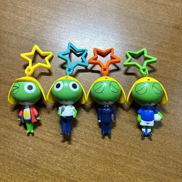 레어 희귀 개구리 중사 케로로 피규어 키링 맥도날드 2007 4개