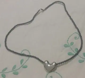 조지 젠슨 실버 하트 펜던트 목걸이