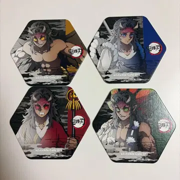 귀멸의 칼날 적노 가라쿠 쿠우키 아이제츠 코스터 세트