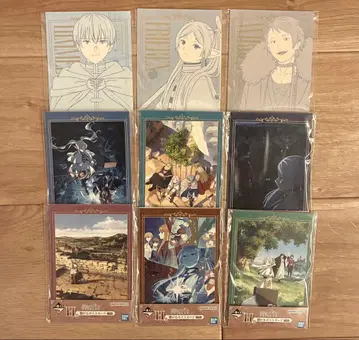 장송의 프리렌 제일복권 H상 이어지는 엽서 9종 세미 컴플리트