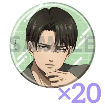 진격의 거인 리바이 캔뱃지 휴식Ver. 20개