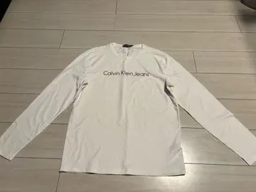 캘빈 클라인 진스 화이트 롱 티셔츠 화이트 L