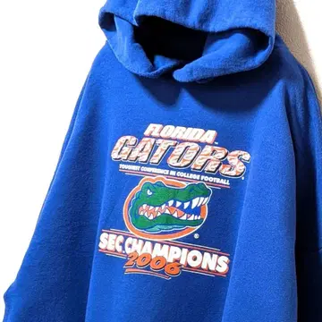 저지 플로리다 게이터즈 로고 후드 맨투맨 블루 파랑 XL 구제 의류