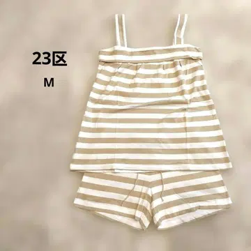 [23KU] 23구 룸웨어 셋업 보더 베이지 M