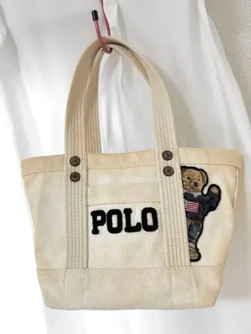 랄프 로렌 토트백 곰 polo