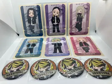 도쿄 리벤저스 에노시마 미션 가라폰 상품 캔뱃지와 스티커