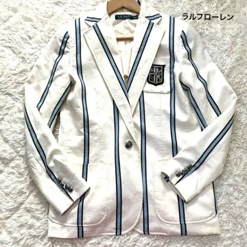 새상품급! 랄프 로렌! 테일러드 자켓! 엠블럼! 은색 버튼! 와펜