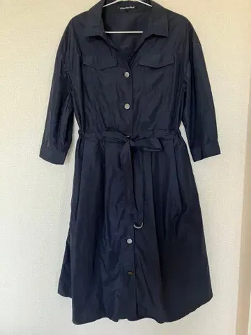 STRAWBERRY-FIELDS 네이비 셔츠 원피스