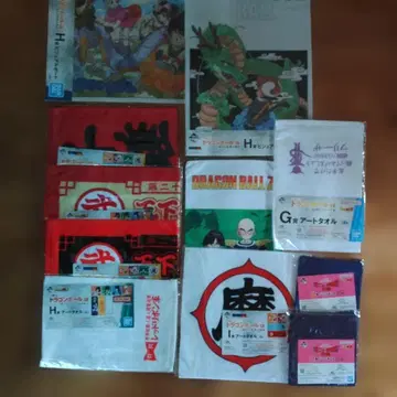 드래곤볼 타월 비주얼 보드 지퍼 파우치 묶음 판매