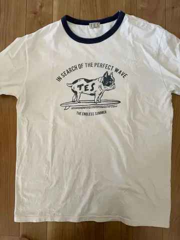 테스 TES X-LARGE 화이트 티셔츠
