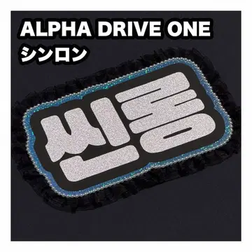 신롱 ALPHA DRIVE ONE 네임보드 부채 글자 네임보