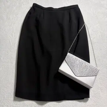 새상품급 도쿄 소와르/포멀/예복/빅 사이즈/무릎 기장 스커트/블랙/15