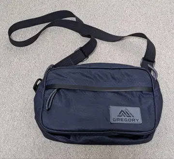 GREGORY 그레고리 숄더백 네이비 가로형 파우치 컴팩트