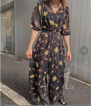 Ameri 아메리 아메리 빈티지 꽃무늬 셋업