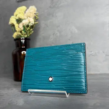 [ 미사용급 ] MONTBLANC 천연 가죽 카드 홀더 마이스터슈테크