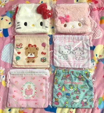 산리오 고르고 골라 미니 복조리 키티 타이니참 6개 세트