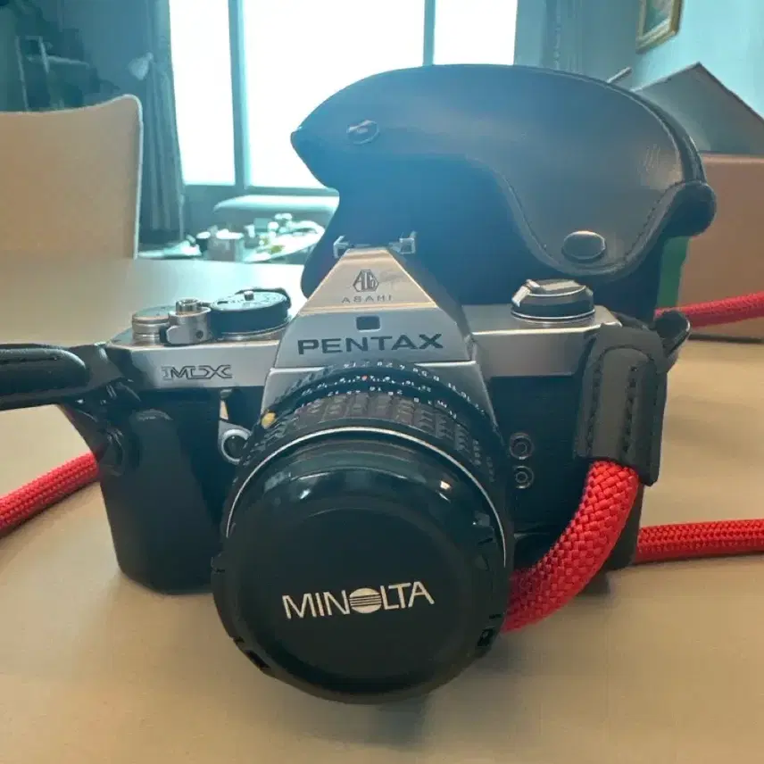 펜탁스 MX 필름카메라 + 미놀타 렌즈