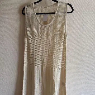 스튜디오 클립 시스루 니트 베스트 원피스