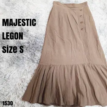 MAJESTIC LEGON 마제스틱 레곤 스커트 브라운 S 1530
