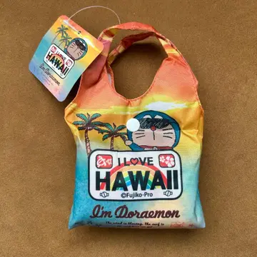하와이 한정판 일광화상 도라에몽 에코백